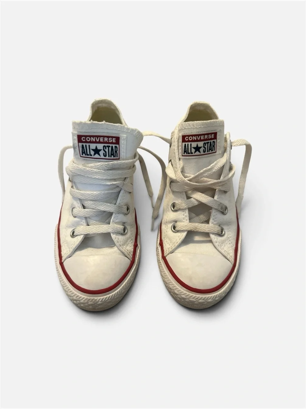 Converse Chuck Taylor All Star White Low Top Sneakers Youth Size 2